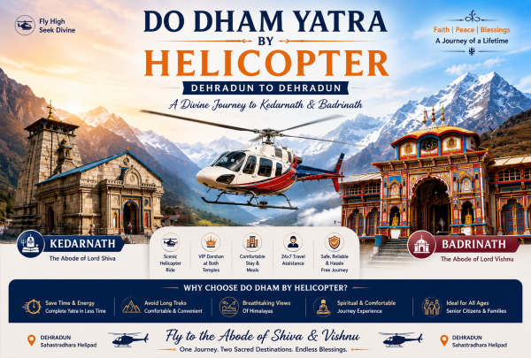 DoDham By Helicopter From Dehradun To Dehradun